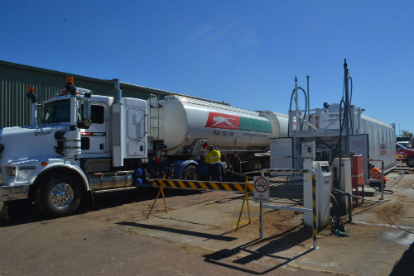 self bunded tank and puma energy refuelling truck