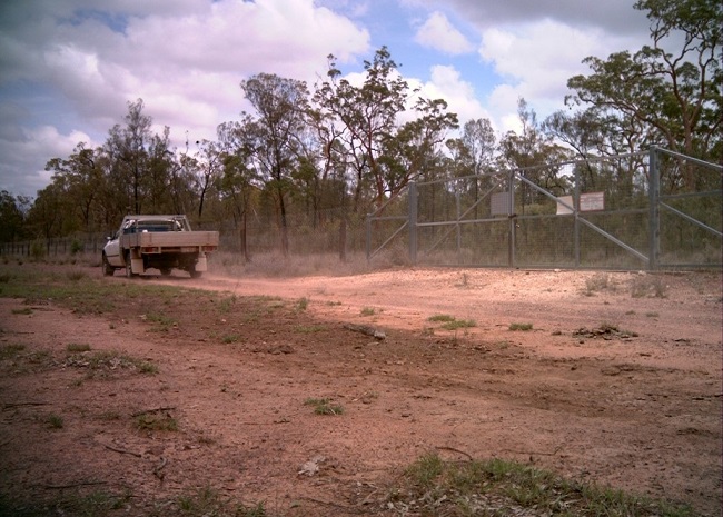 vechicle caught on farm security camera