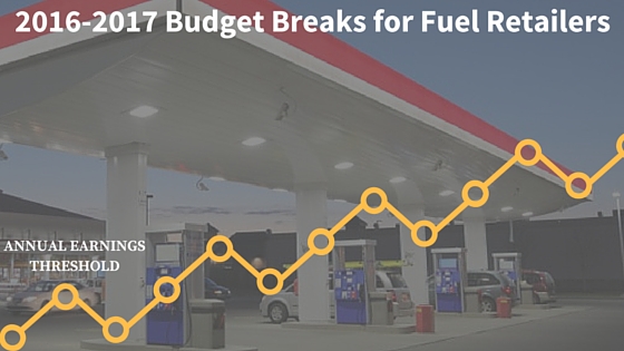 2016-2017 budget for fuel retailing graphic