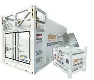 2 self bunded fuel storage tanks highlighting new distribution location in Sydney, NSW.